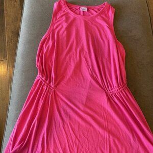 Athleta Hot Pink Ruched Sleeveless Tanks Sz M